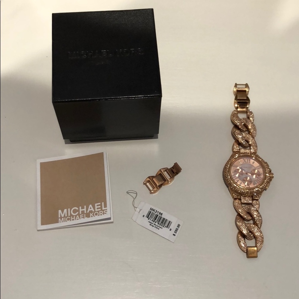 Michael Kors rose gold watch